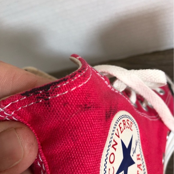 Hot Pink Unisex High Top Converse - Picture 8 of 13